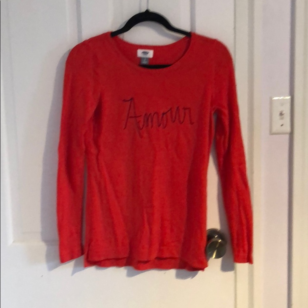 Orange sweater